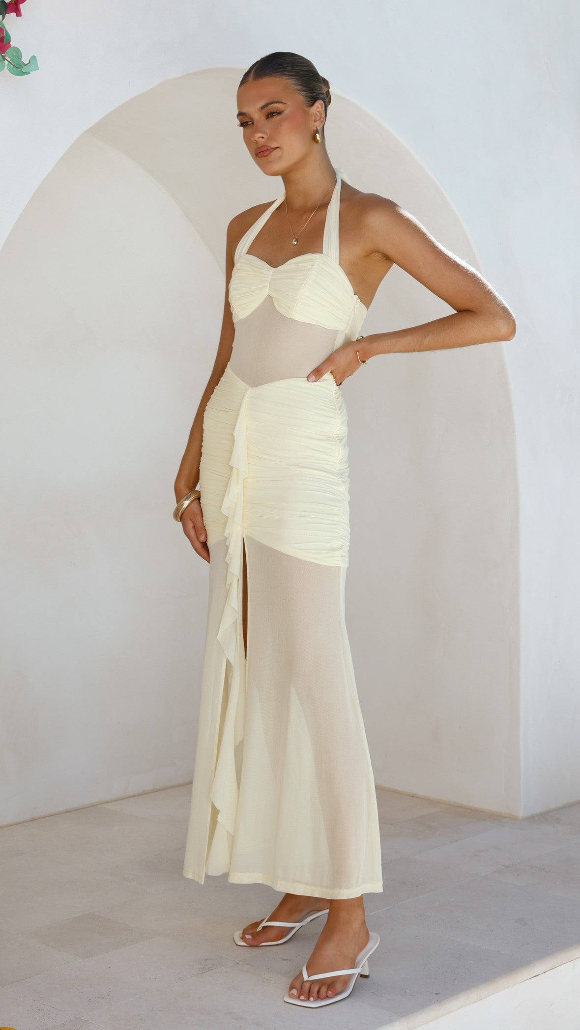 Alani Maxi Dress - Yellow - Billy J