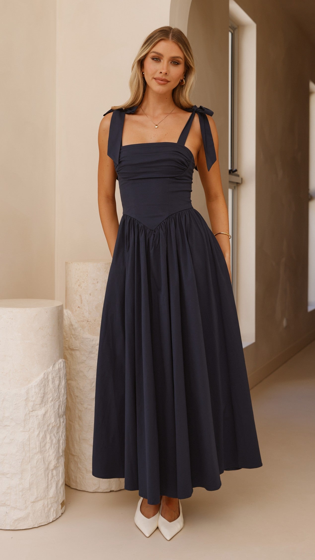 Haisley Maxi Dress - Navy - Billy J