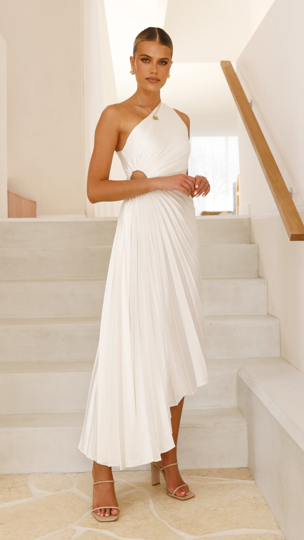 Olivia Maxi Dress - White - Billy J