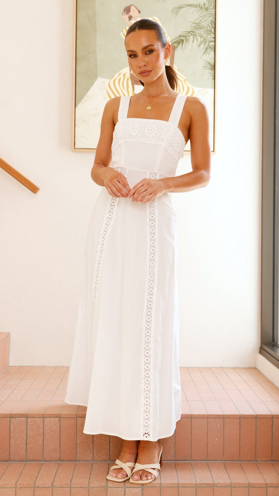 Takala Maxi Dress - Off White - Billy J