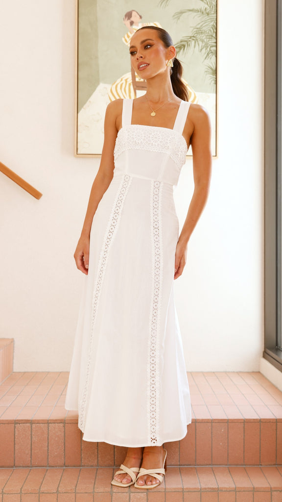 Takala Maxi Dress - Off White - Billy J