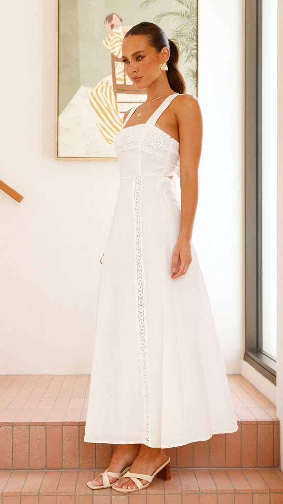 Takala Maxi Dress - Off White - Billy J