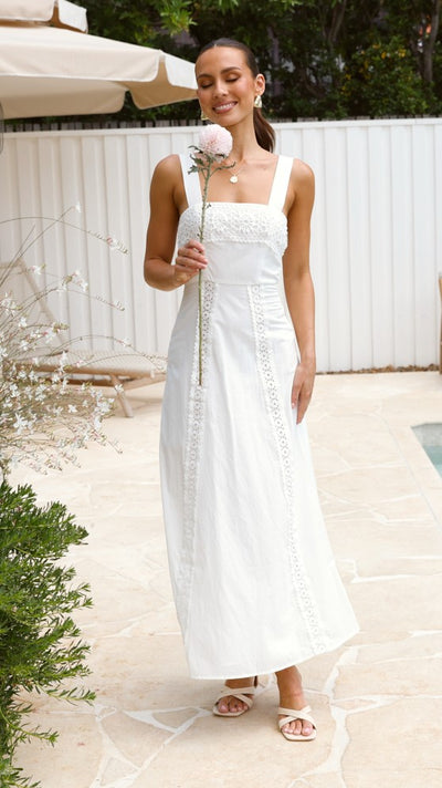 Load image into Gallery viewer, Takala Maxi Dress - Off White - Billy J
