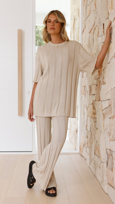 Load image into Gallery viewer, Bayu Knit Top - Cream
