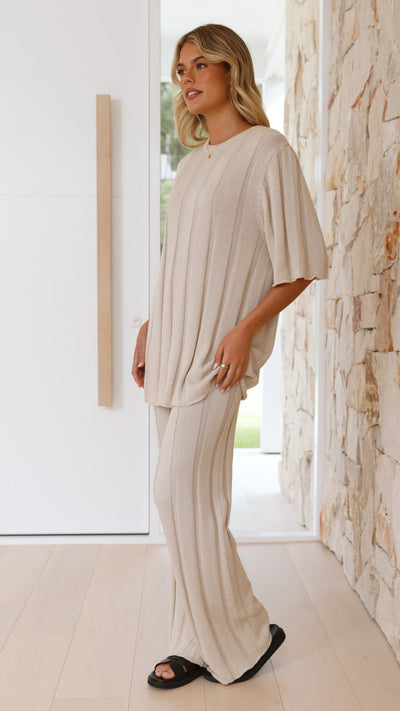 Load image into Gallery viewer, Bayu Knit Pants - Cream - Billy J
