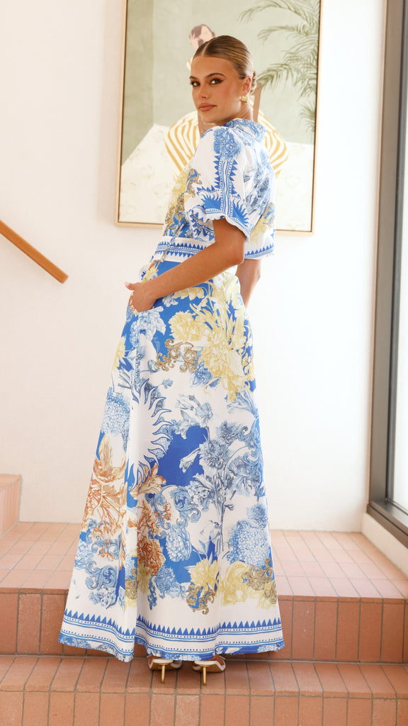 Salene Maxi Dress - Blue Doll - Billy J