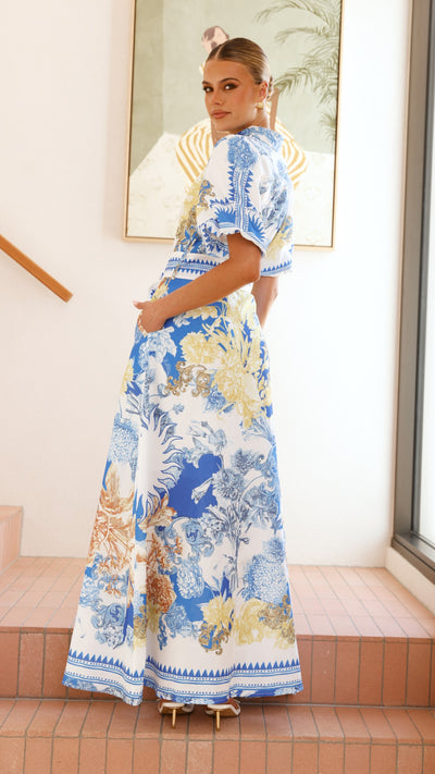 Load image into Gallery viewer, Salene Maxi Dress - Blue Doll - Billy J
