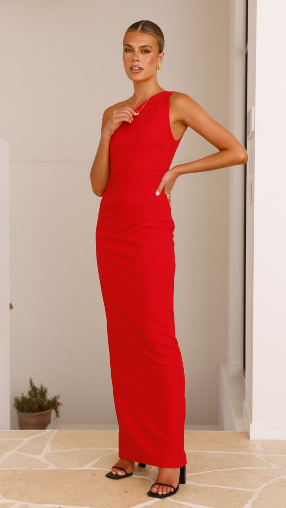 Cataleya Maxi Dress - Red - Billy J