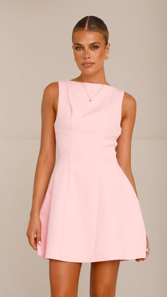 Rafiki Mini Dress - Baby Pink - Billy J