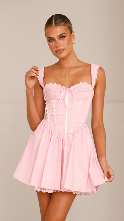 Load image into Gallery viewer, Avery Mini Dress - Pink - Billy J
