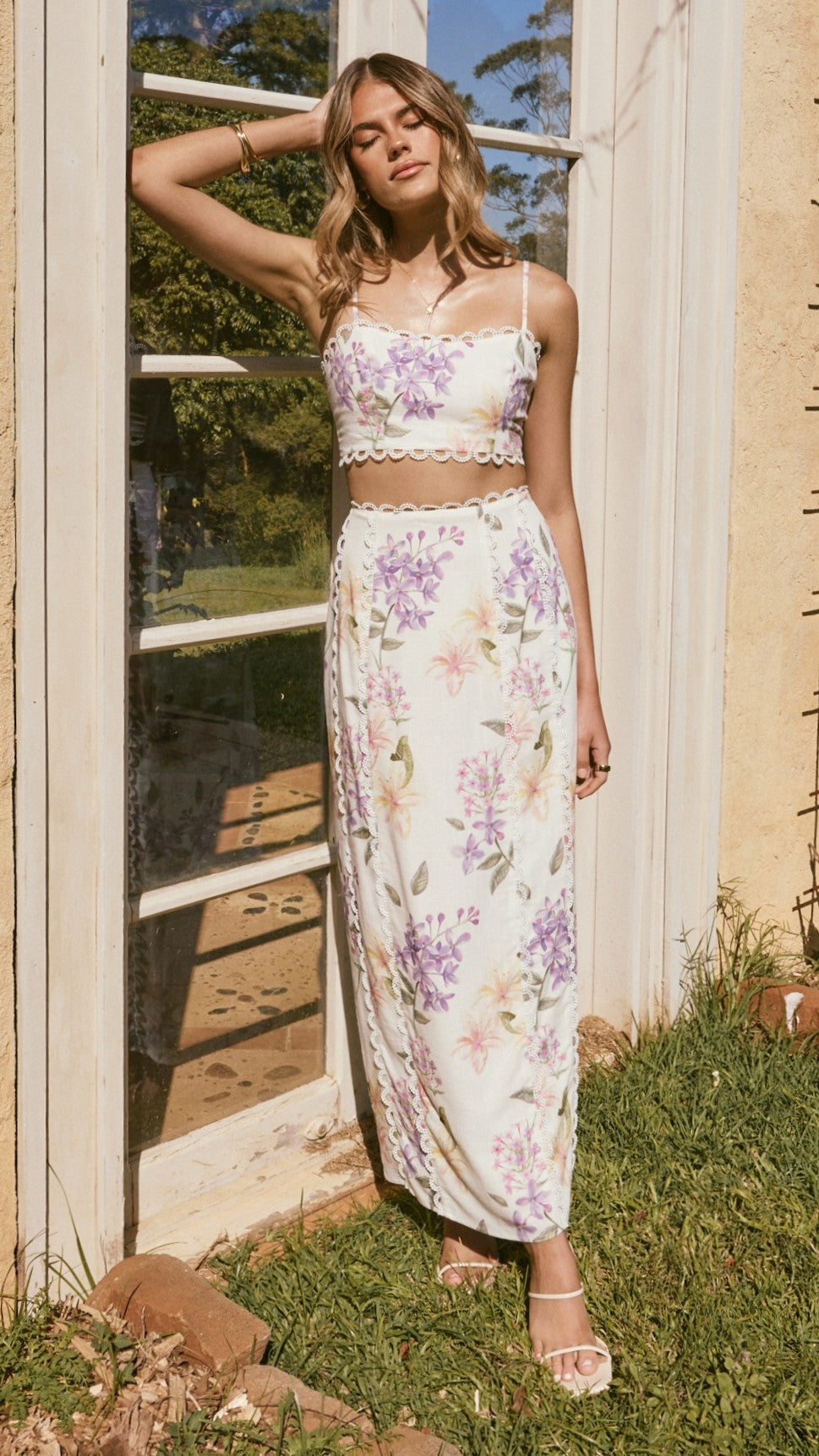 Kiva Crop Top - Botanical Bloom - Billy J