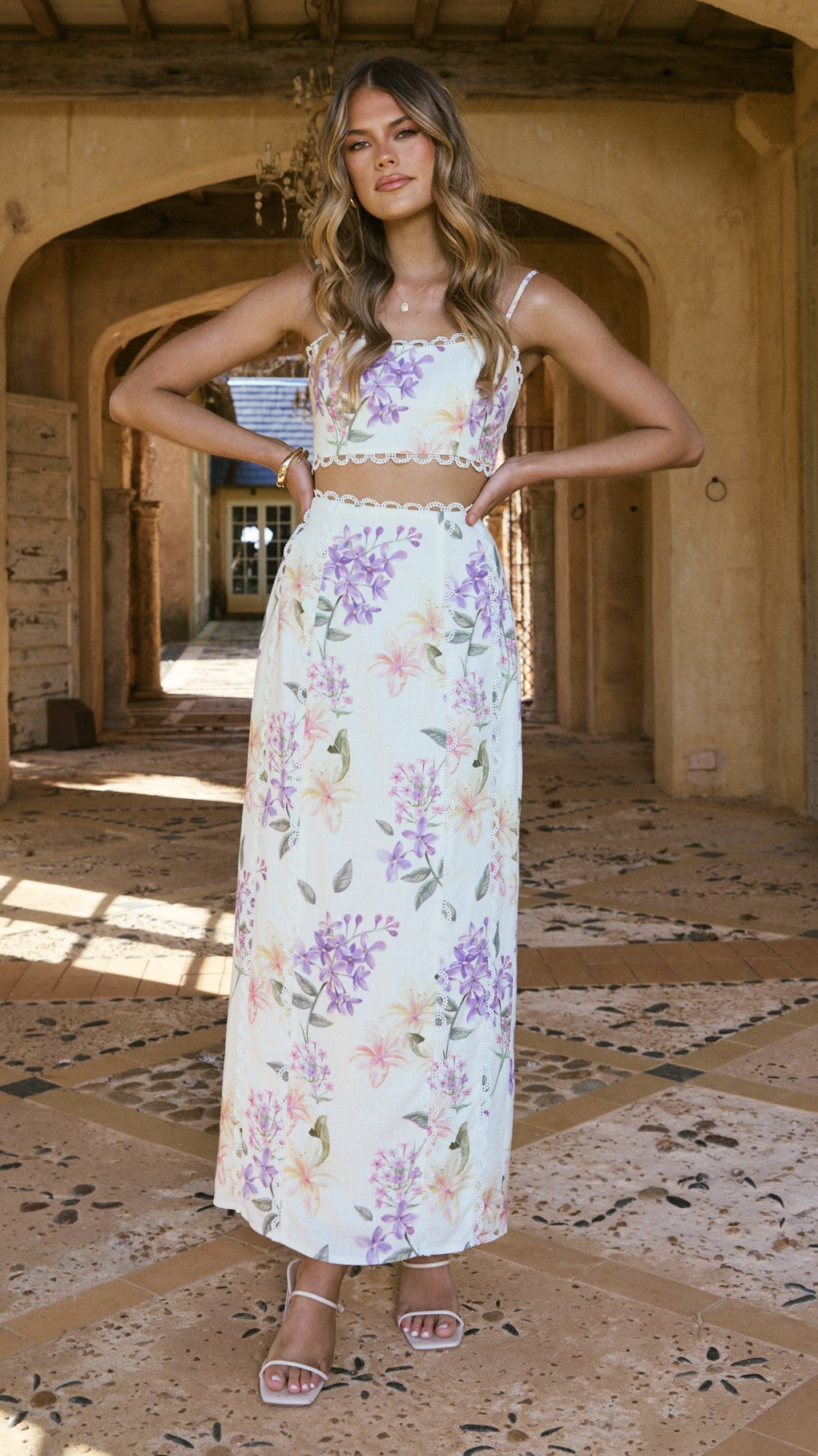 Kiva Crop Top - Botanical Bloom - Billy J