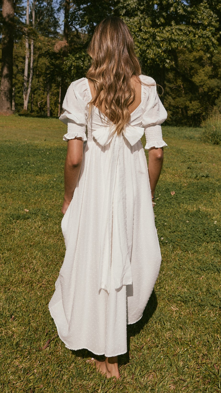 Cierra Midi Dress - White - Billy J