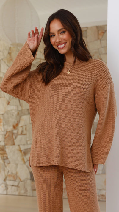 Load image into Gallery viewer, Jachai Knitted Jumper - Mocha
