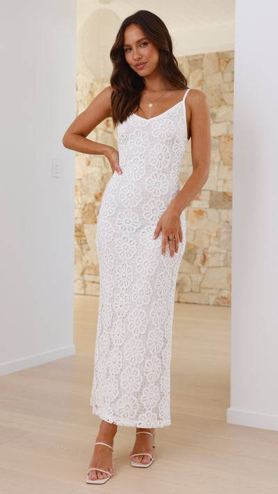 Load image into Gallery viewer, Kaden Maxi Dress - White
