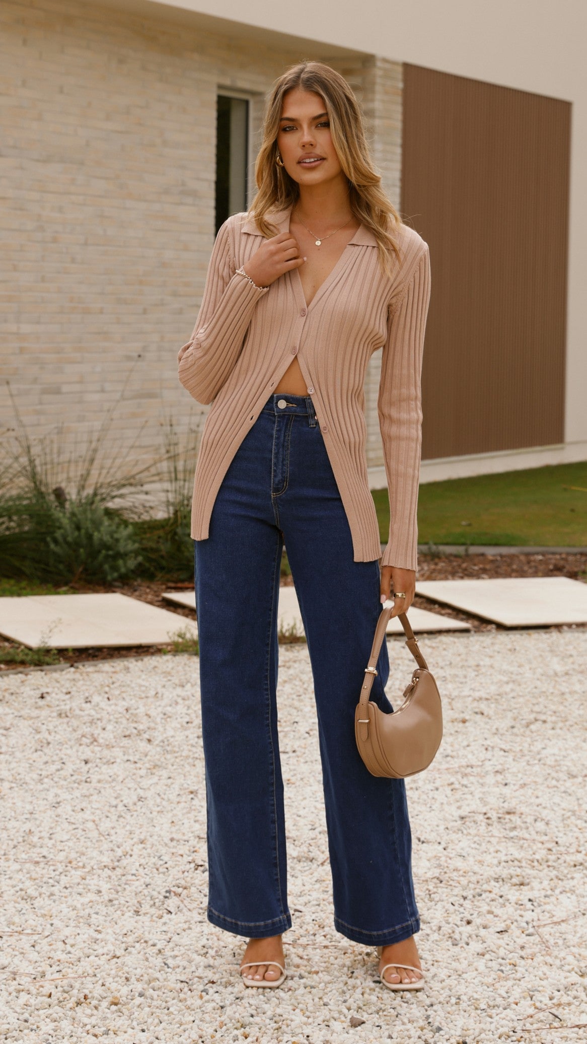 Darcy Knit Top - Mocha - Billy J