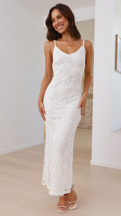Load image into Gallery viewer, Kaden Maxi Dress - White - Billy J
