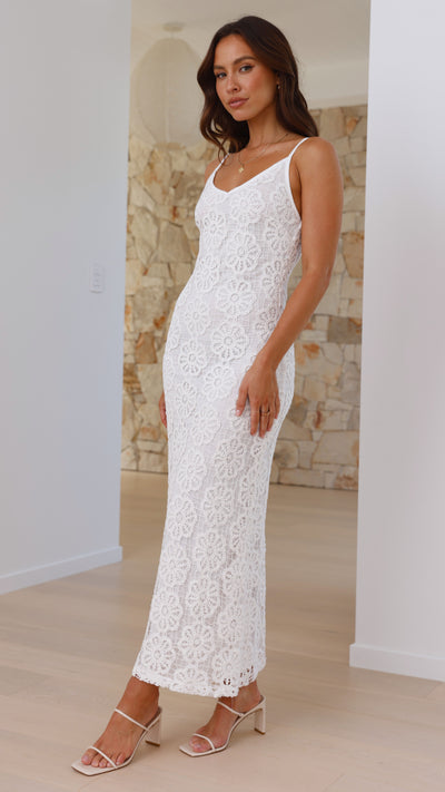 Load image into Gallery viewer, Kaden Maxi Dress - White
