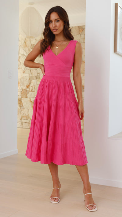 Load image into Gallery viewer, Jayde Knit Dress - Pink

