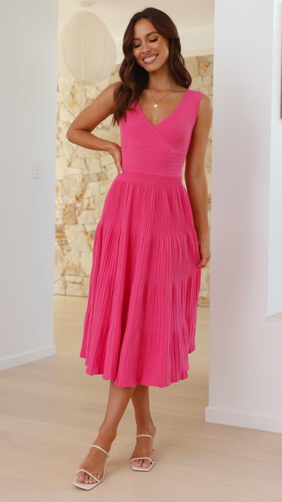 Load image into Gallery viewer, Jayde Knit Dress - Pink - Billy J

