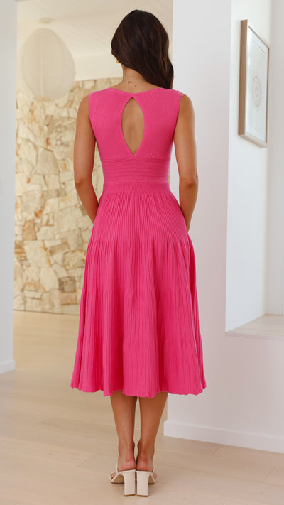Load image into Gallery viewer, Jayde Knit Dress - Pink - Billy J
