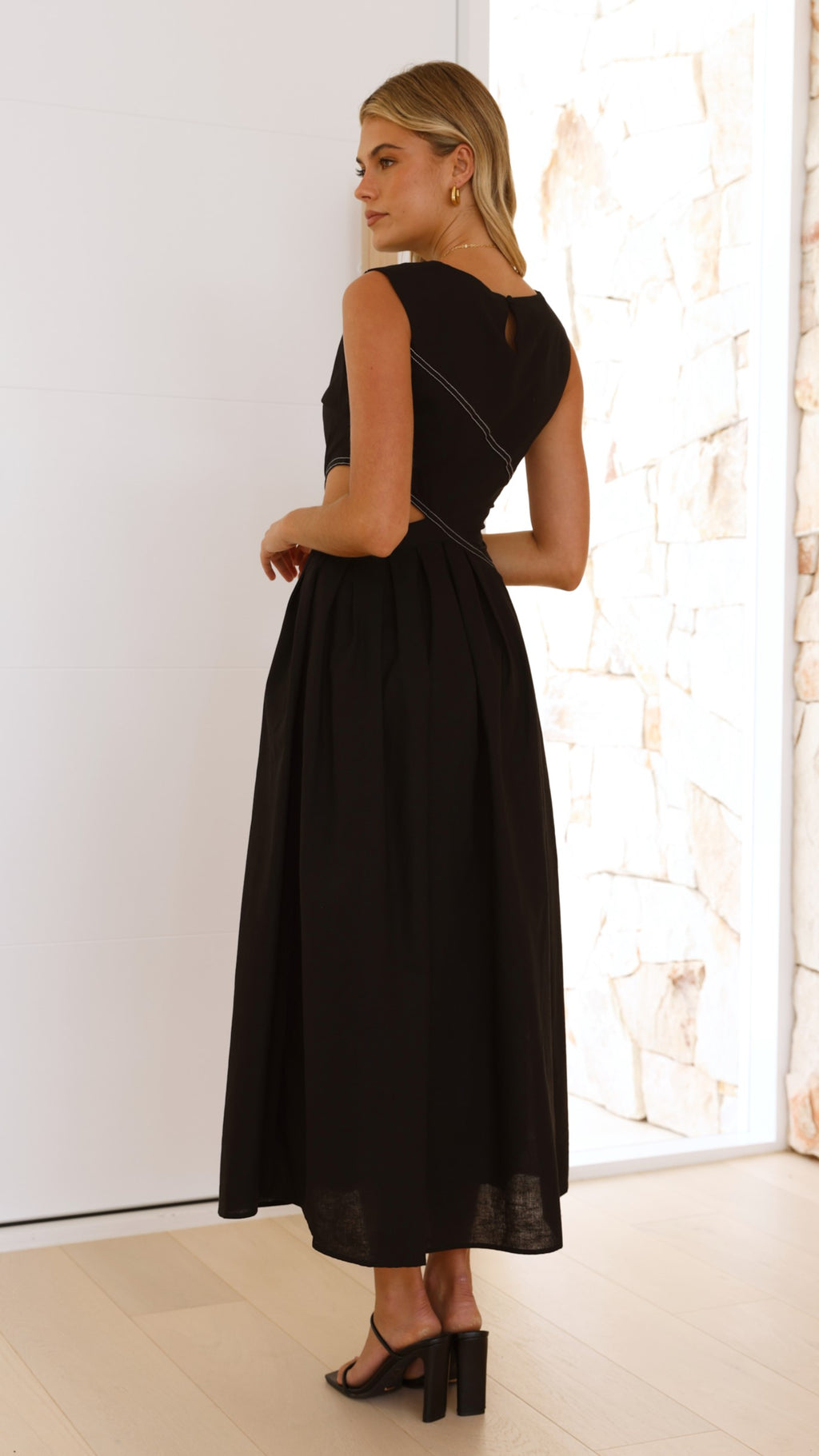Emersyn Midi Dress - Black