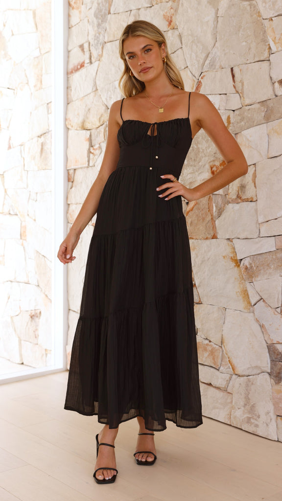 Cove Maxi Dress - Black