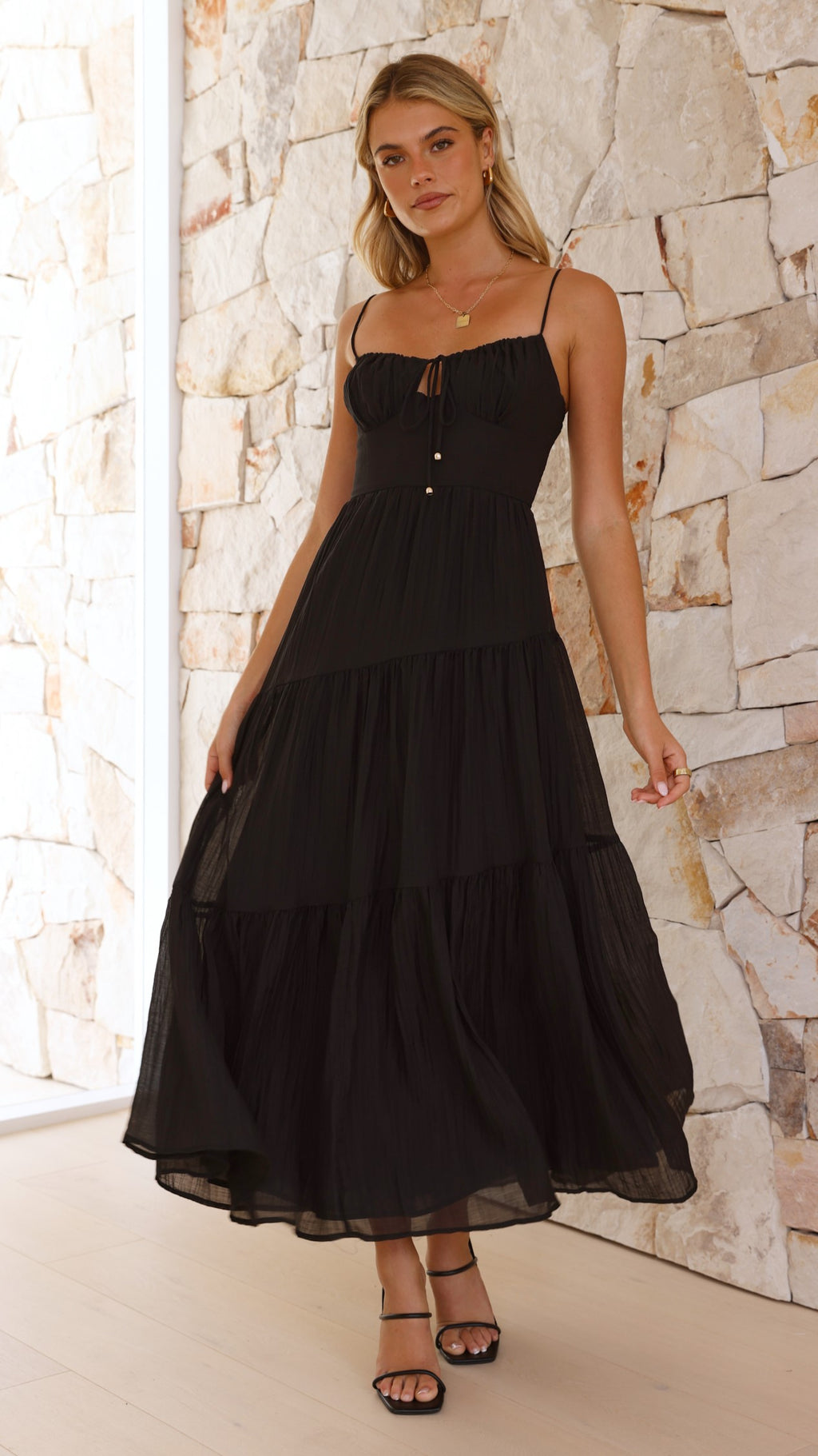 Cove Maxi Dress - Black