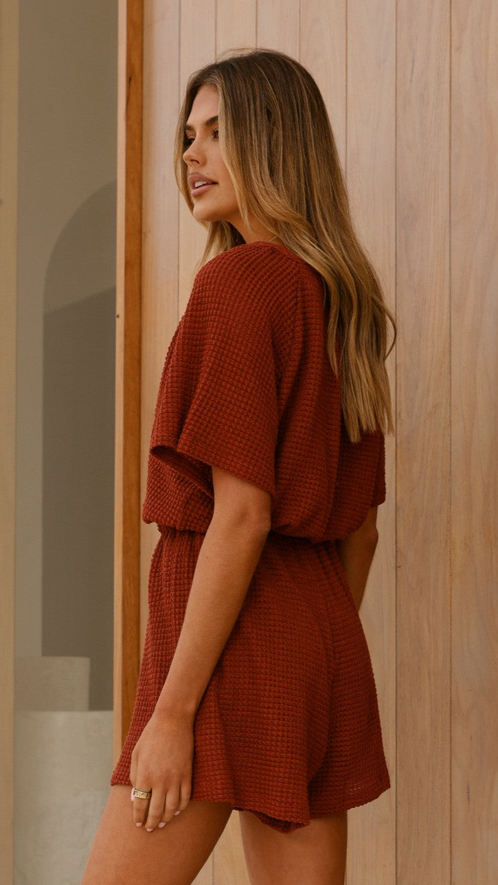 Loula Playsuit - Rust - Billy J
