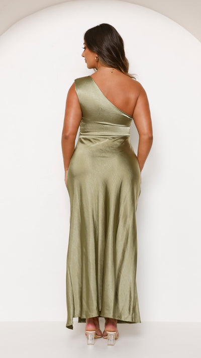 Load image into Gallery viewer, Victoria Maxi Dress - Olive - Billy J
