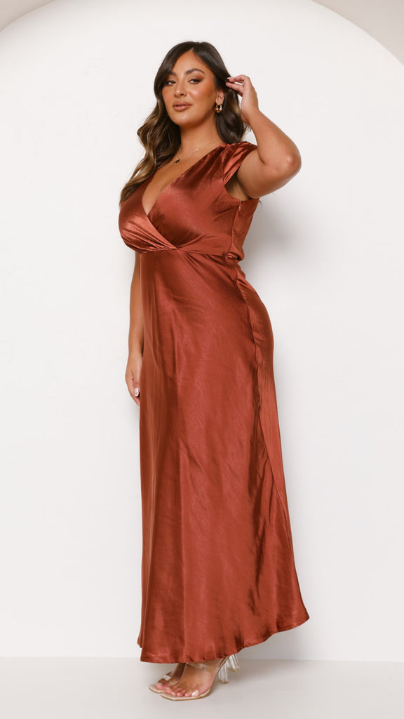 Selma Maxi Dress - Rust - Billy J