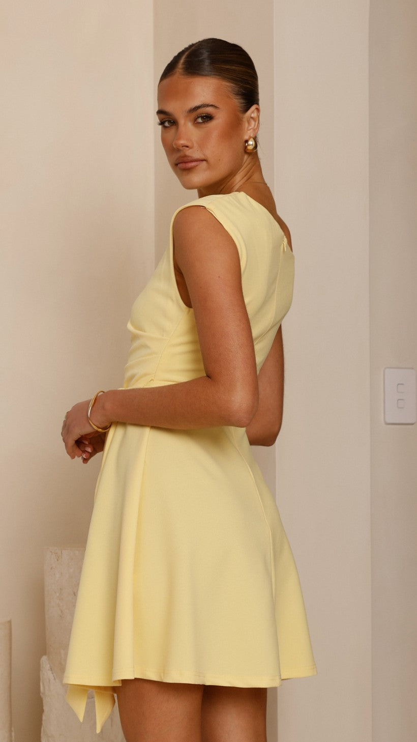 Gem Mini Dress - Yellow - Billy J