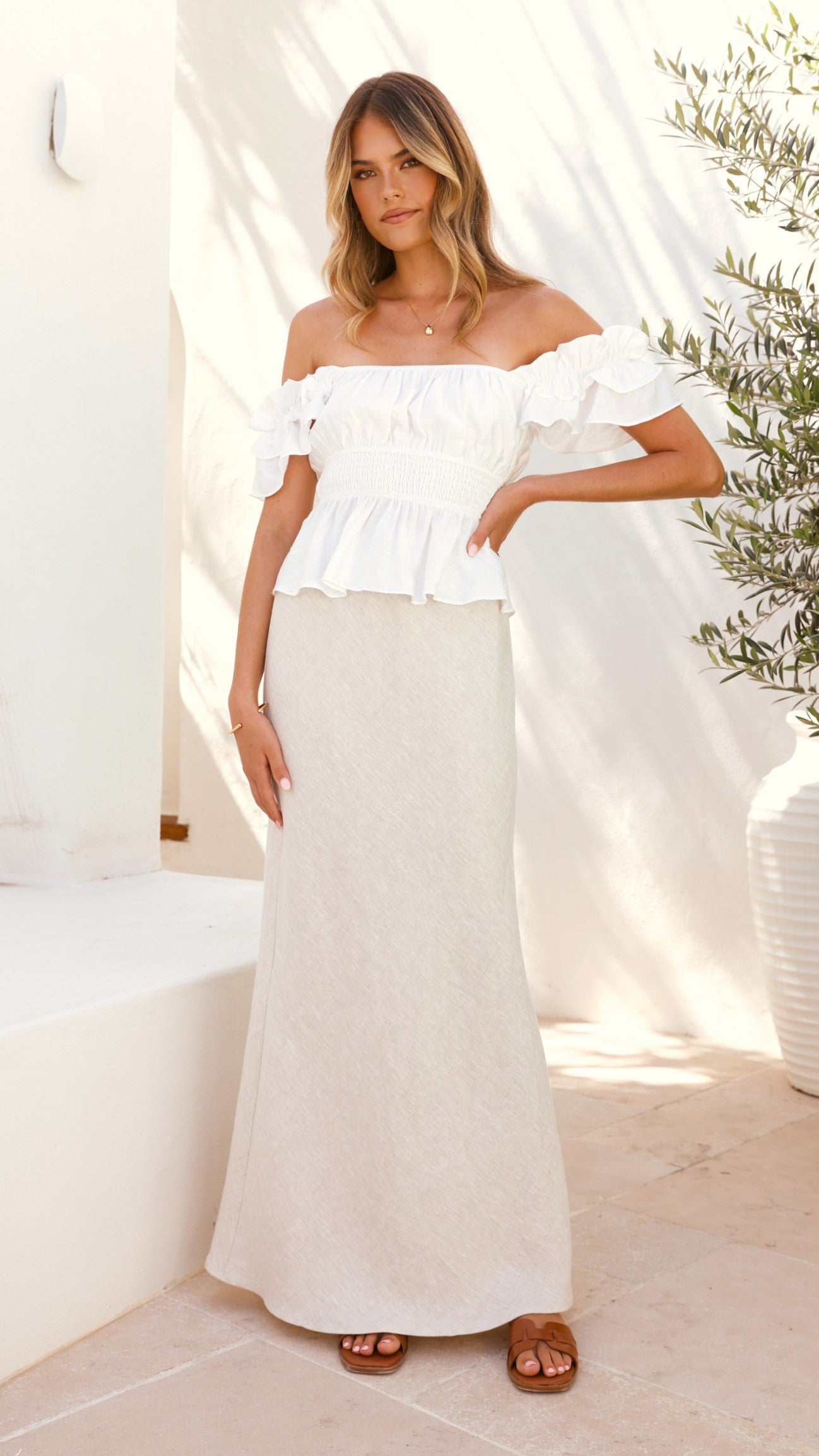 Fifi Top - White - Billy J