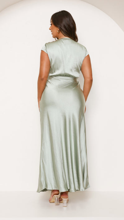 Load image into Gallery viewer, Selma Maxi Dress - Sage - Billy J
