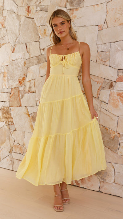 Load image into Gallery viewer, Cove Maxi Dress - Yellow
