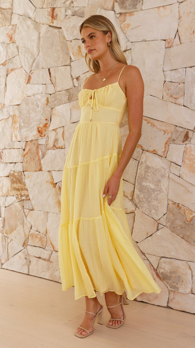 Load image into Gallery viewer, Cove Maxi Dress - Yellow - Billy J
