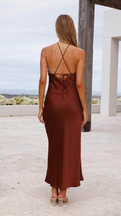 Load image into Gallery viewer, Chiara Maxi Dress - Brown
