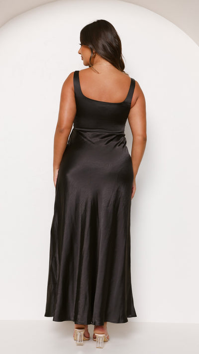 Load image into Gallery viewer, Alaria Maxi Dress - Black - Billy J
