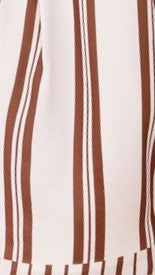 Urja Shorts - Brown / White Stripe - Billy J