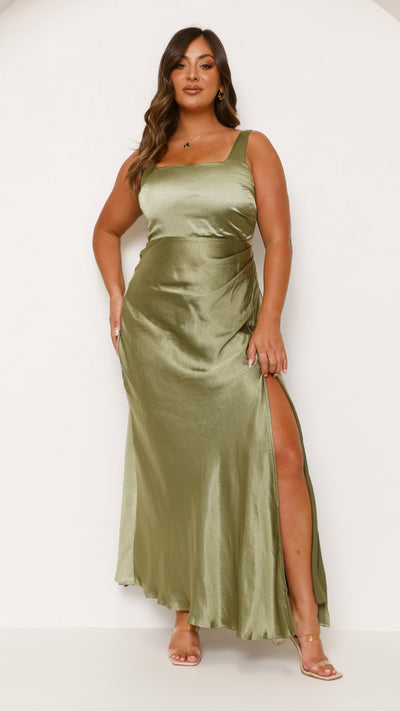 Load image into Gallery viewer, Alaria Maxi Dress - Olive
