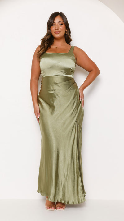 Load image into Gallery viewer, Alaria Maxi Dress - Olive
