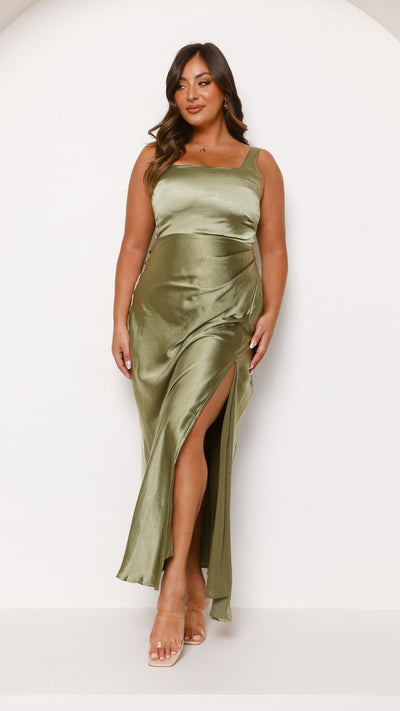 Load image into Gallery viewer, Alaria Maxi Dress - Olive
