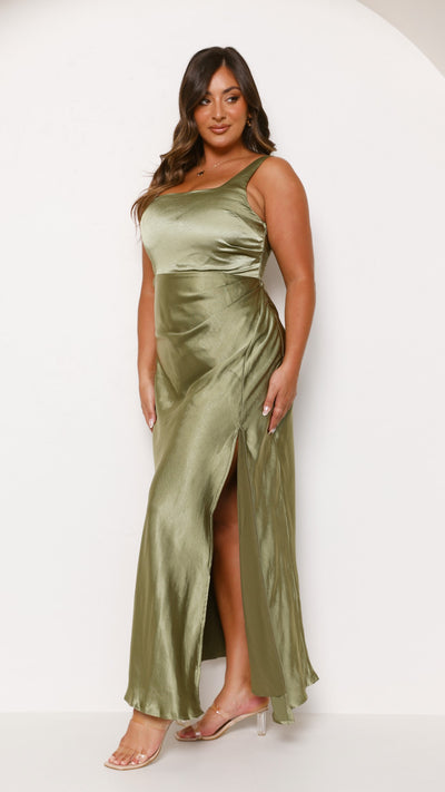 Load image into Gallery viewer, Alaria Maxi Dress - Olive
