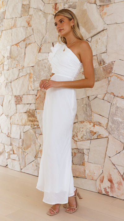 Load image into Gallery viewer, Amina Maxi Dress - White
