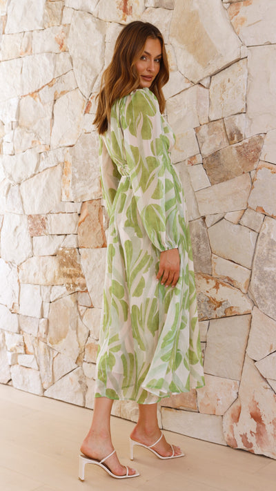 Load image into Gallery viewer, Luana Midi Dress - Green
