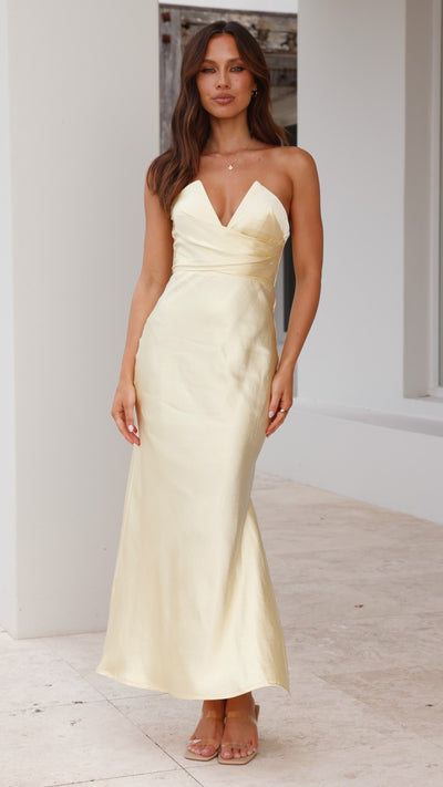 Load image into Gallery viewer, Valerie Maxi Dress - Yellow
