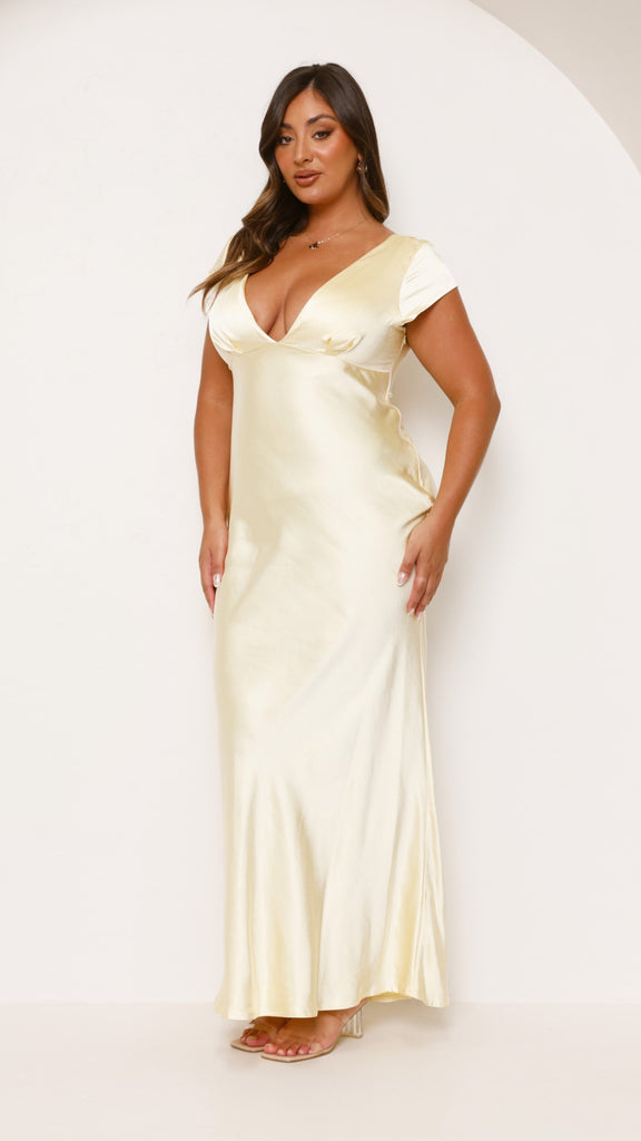 Amelia Maxi Dress - Yellow - Billy J