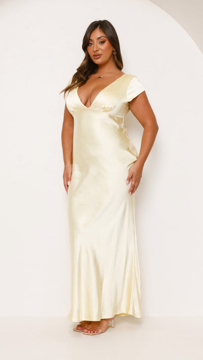 Load image into Gallery viewer, Amelia Maxi Dress - Yellow - Billy J
