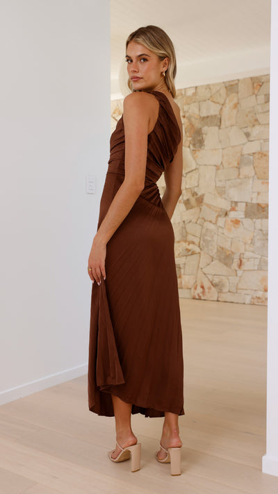 Load image into Gallery viewer, Marissa Maxi Dress - Chocolate - Billy J
