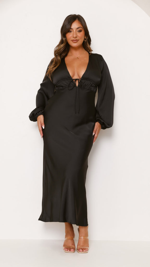 Amara Maxi Dress - Black - Billy J